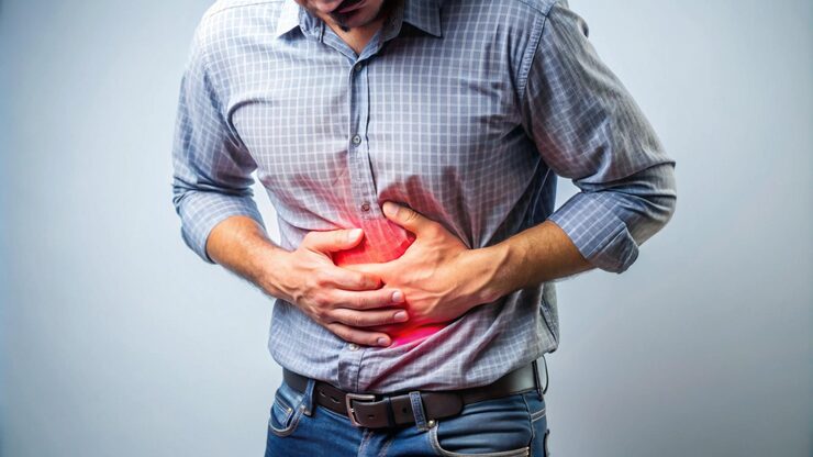 Illustration for stomach pain after eating blog article